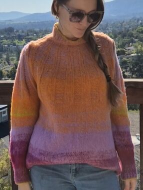 New With Tags Anthropologie Wool ombré sweater Size M
